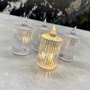 Led mécses (csíkos)