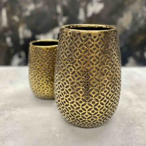 Arany mintás váza nagy