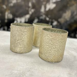 Arany üveg henger váza